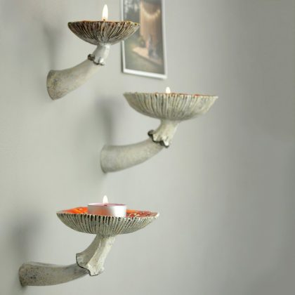 Mushroom Hanging Resin Wall Floating Shelf